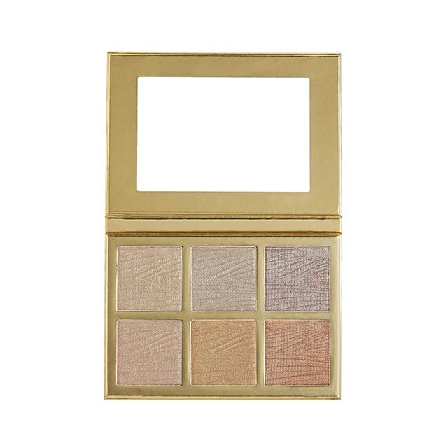 High Pigment Custom Highlight Pressed Powder Private Label 6 Colors Highlighter Makeup