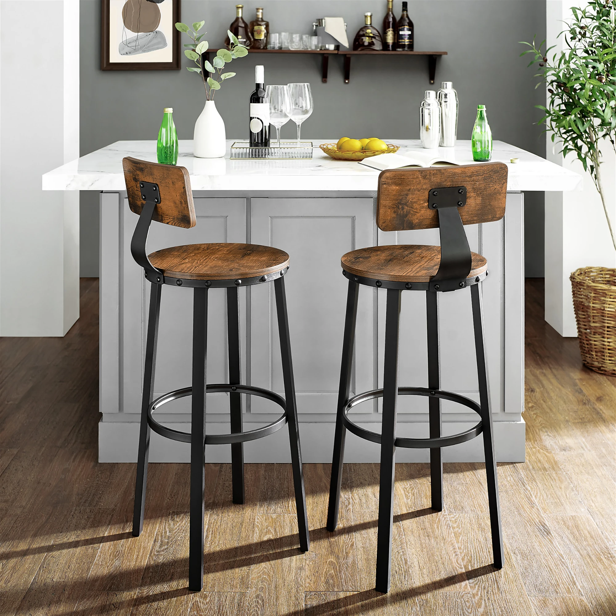 
Wholesale Bar Chairs Iron Tall table Antique Industrial Vintage Kitchen Swivel Wooden Cheap High Stool Bar Chairs  (1600230427425)