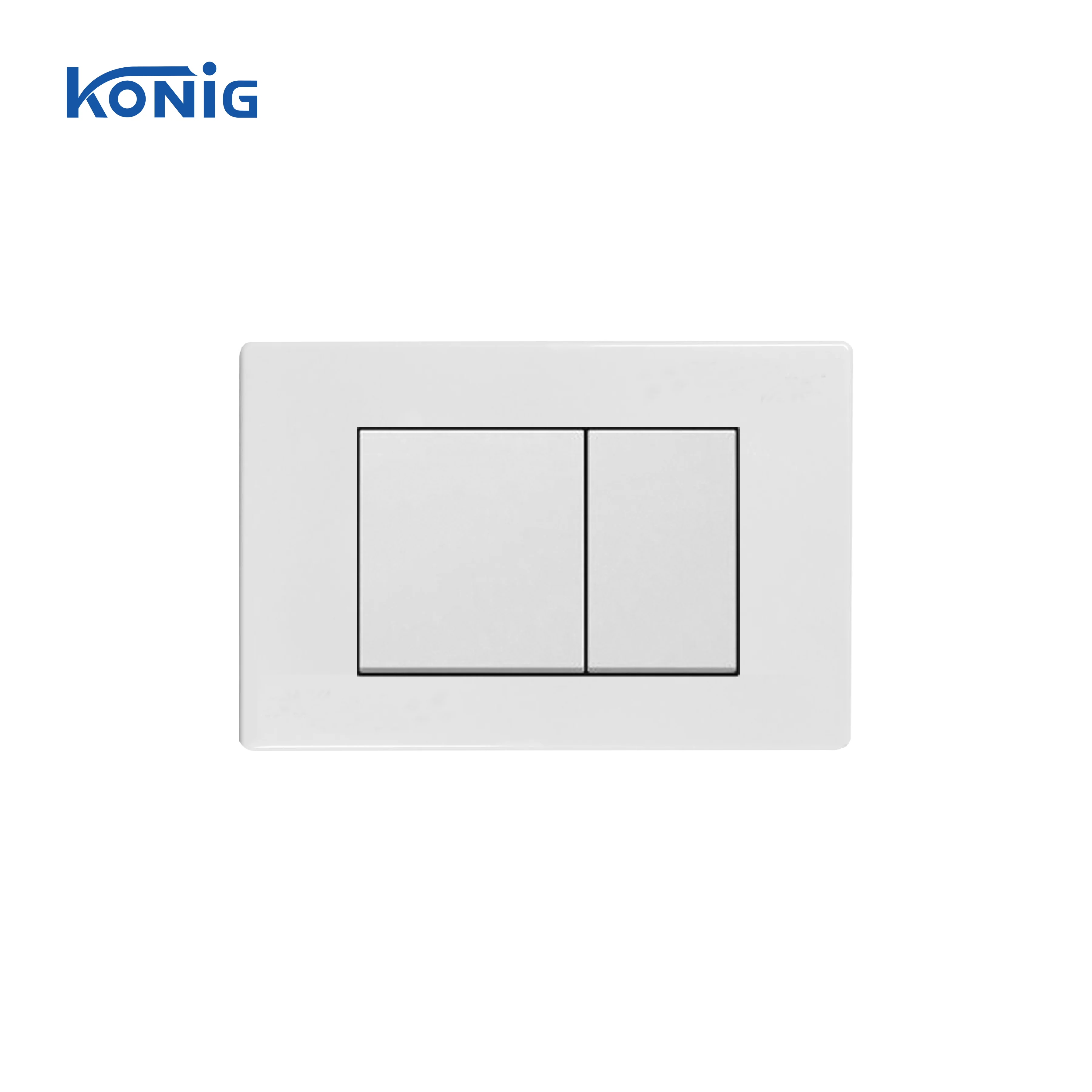 Toilet Button for In-wall Concealed Cistern Glossy White Surface Chrome Black Silver Push Button Available