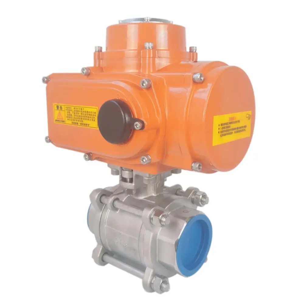 Automatic Ball Valve Stainless Steel Female Thread Motorized 4 Inch Valve Automation Electric Actuator