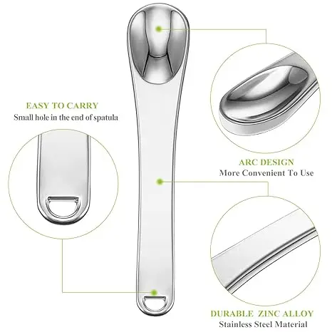 Hot Sales Stainless Steel Skin Facial Mask Body Skincare Gold Mini Makeup Small Spatula Eye Cream Spoon Cosmetic Spatula