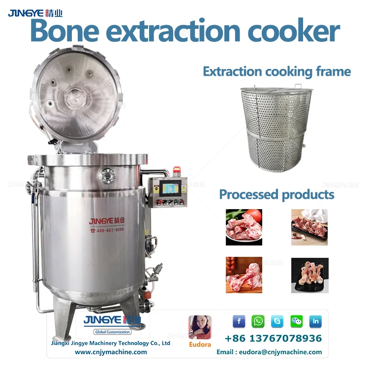 Full Automatic Soup Boiler Soup Japan Pressure Cooker /Chicken Bone Soup Production line