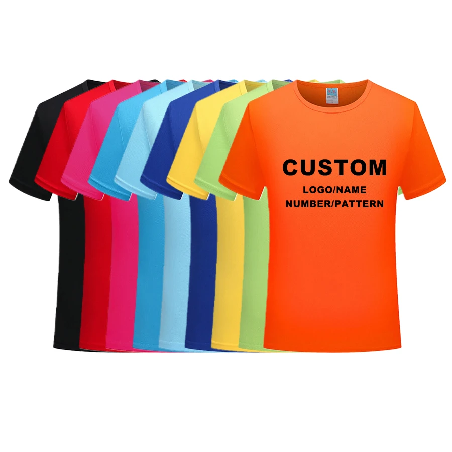 Sublimation Blanks Tshirts 100 Polyester T Shirts Quick Dry T-shirt For Men Election Campaign Promotional T Shirt Custom