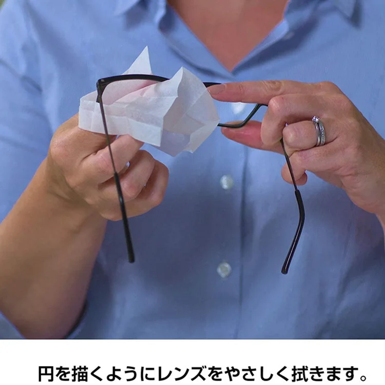 Biokleen Custom logo Disposable Anti Fog Lens Wipes Camera Protector Glass Lens Cleaning Wet Wipes