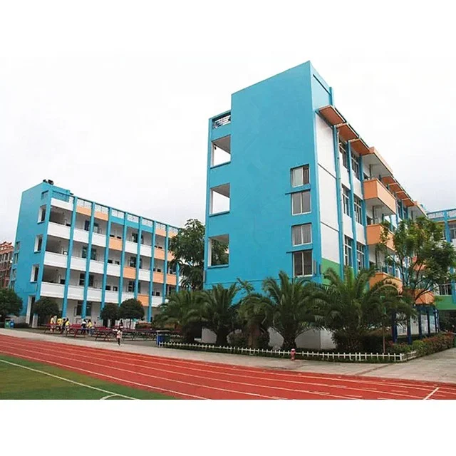 Modern factory prefabricated school building construction& real estate steel structure building