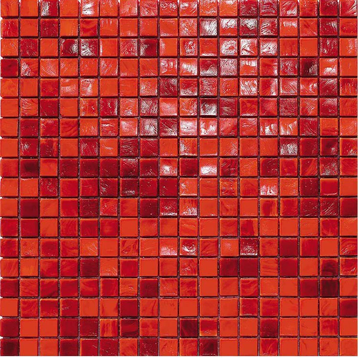 Factory Fashionable Opaque Orange Stained Recycling Glass Mosaics Tiles
