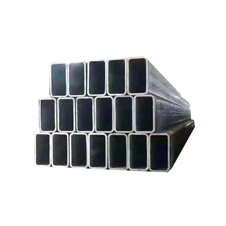 Углеродистая сталь прямоугольная/квадратная труба X70 A36 ST52 ST35 X52 индивидуального размера ASTM A179 A513 A671 черная окрашенная Резьбовая поверхность