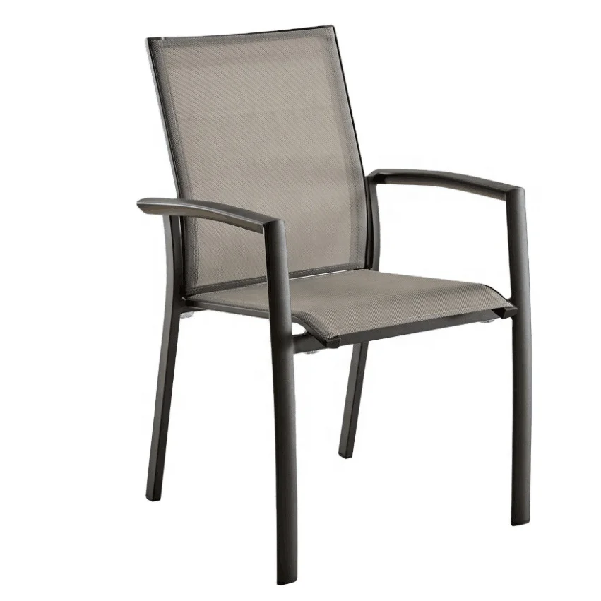 Уличная мебель для внутреннего двора, отеля, ресторана, кресло, алюминиевый садовый обеденный стул