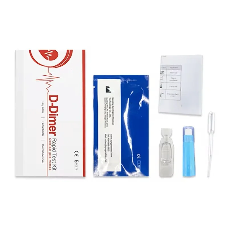 LYZ D-dimer Rapid Test Blood Typing Test Kit for D-dimer Poct Kit