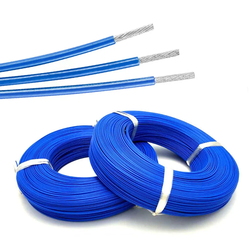 Tri-Rated 0.22Mm Wires Wrap Silver Plated 0.35 Mm Shielded Film Warp Solid Copper  el wire