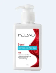 Wholesale Private Label Enhance  Deepen Natural Color-Treated Hair  Semi-permanent hair dye for 18 colors Coverage