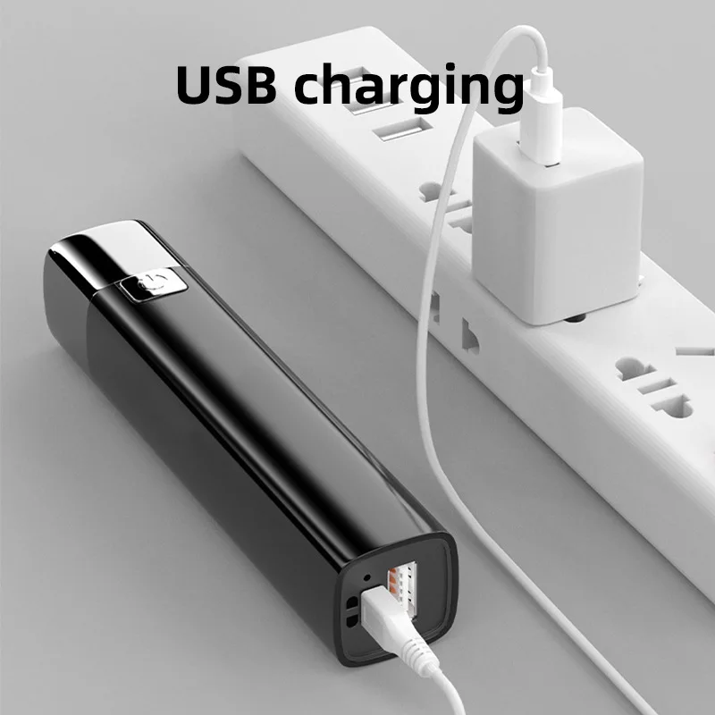 USB фонарь Power Bank с чехлом 1200 мАч перезаряжаемый аккумулятор для мобильного телефона лампы сильный свет факела поиск мини походный рыбалки