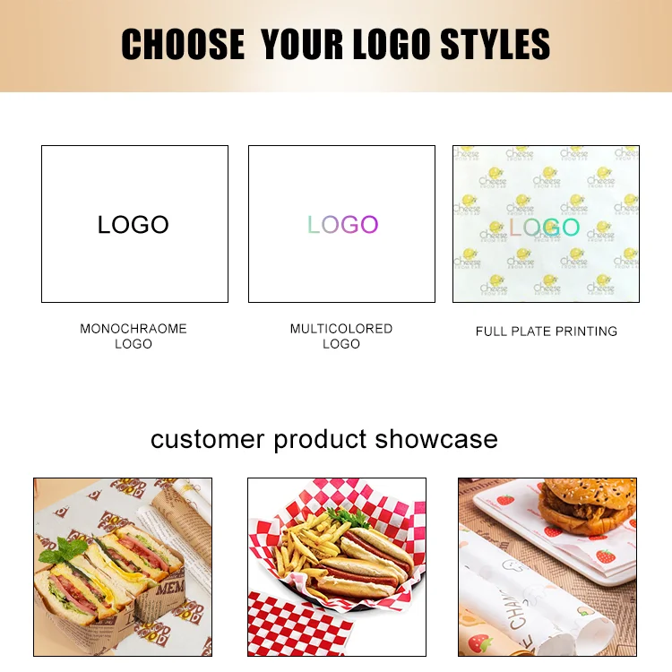 Biodegradable Sandwich Wrapping Paper Burger Foil Wrap Aluminum Foil Laminated Paper hamburger Wrapping Insulated Foil Wrapper