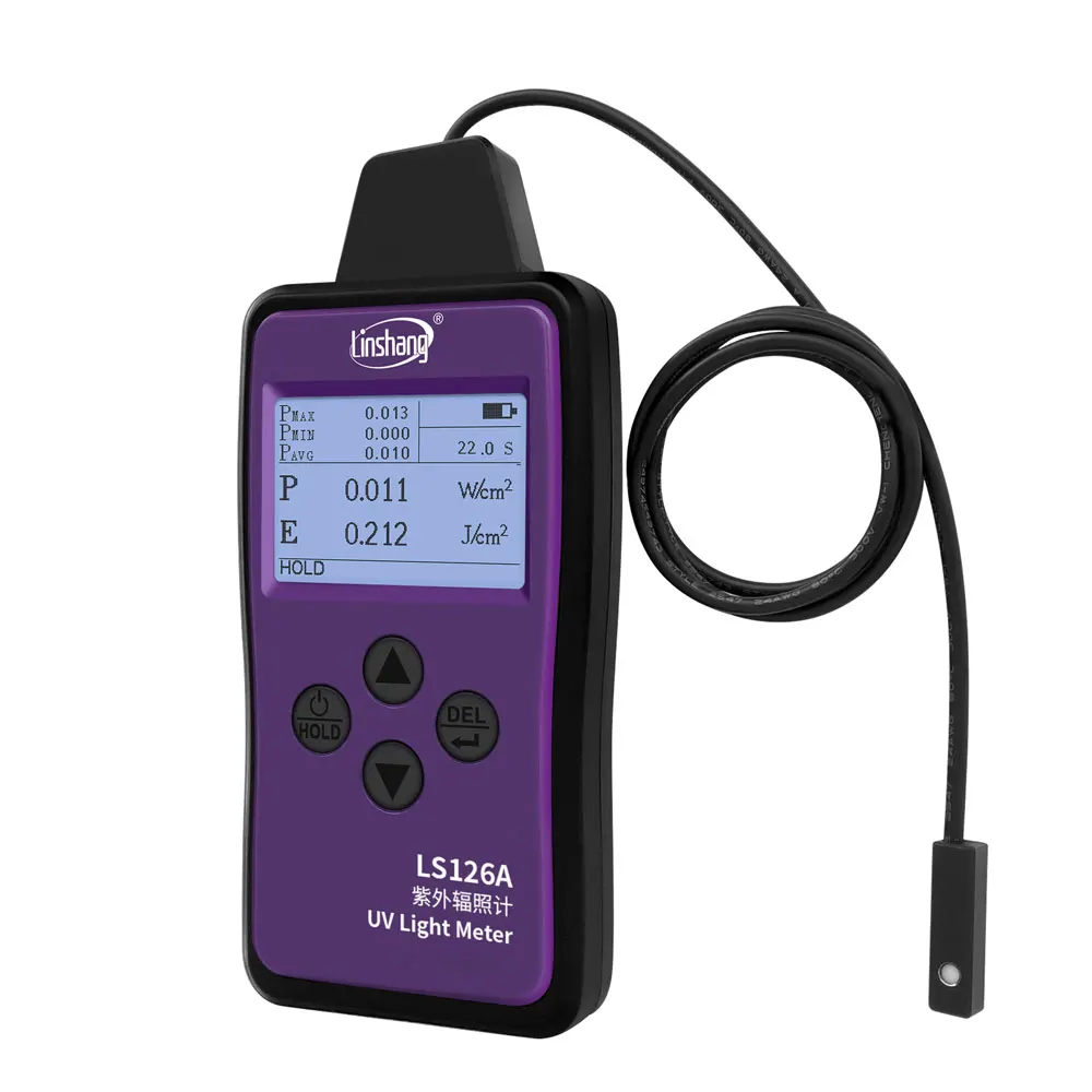 Linshang LS126A uv light calibration procedure uv light measurement device uv-a black light meter