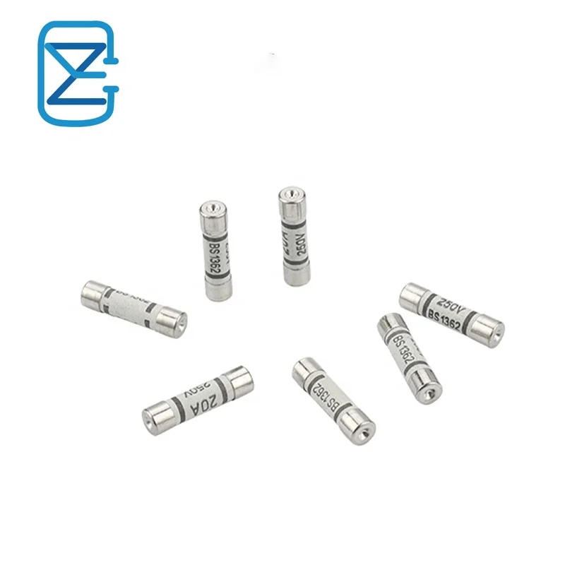 6.3 x 25mm Ceramic British BS1362 Plug Top Fuse   3A 5A 7A 10A 13A 20A ceramic fuse British Plug Top FUSE 240V