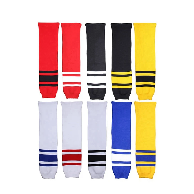 BY-N871 knitted team canada sports socks ice hockey socks skate socks for sale