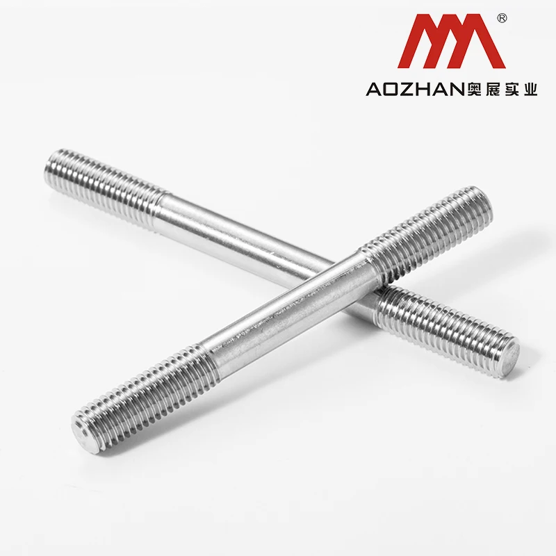 304/316/CUSTOMIZED stainless steel GB901  equal length double end studS bolts