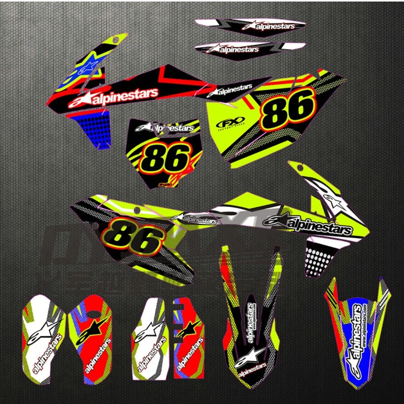 Наклейки графические для велосипеда и мотоцикла, наклейки для husqvarna FE TE TX FC TC 250 350 450 500cc TC250 2016-2018