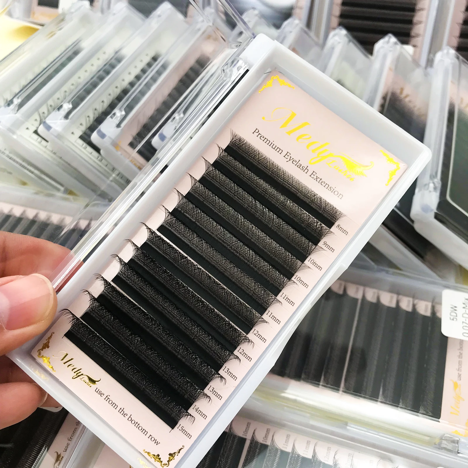 Wholesale Lash Volume Extension W Shape Individual Volume Fans Eyelashes Extensions 0.07mm Auto Fast Fanning y Eyelash Extension