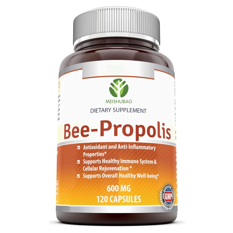 Good Quality Royal Jelly Capsules With Propolis Non-GMO Bee Propolis Capsule Organic For Antioxidant