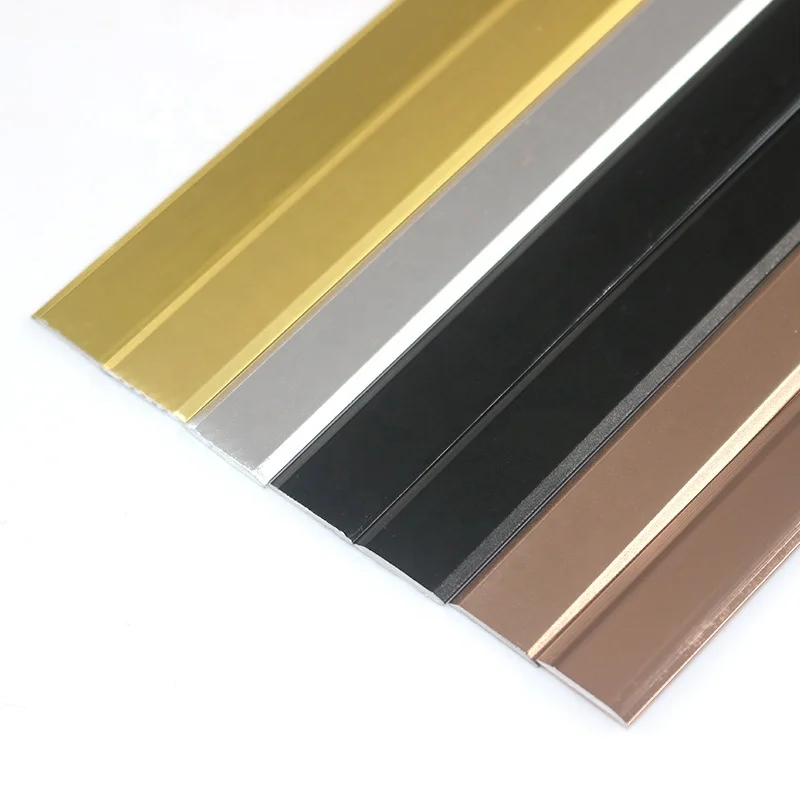 Foshan Factory Metal Flat Strip Flooring Accessories Aluminum Stair Nosing Wholesale Tile Trim Edge Protect