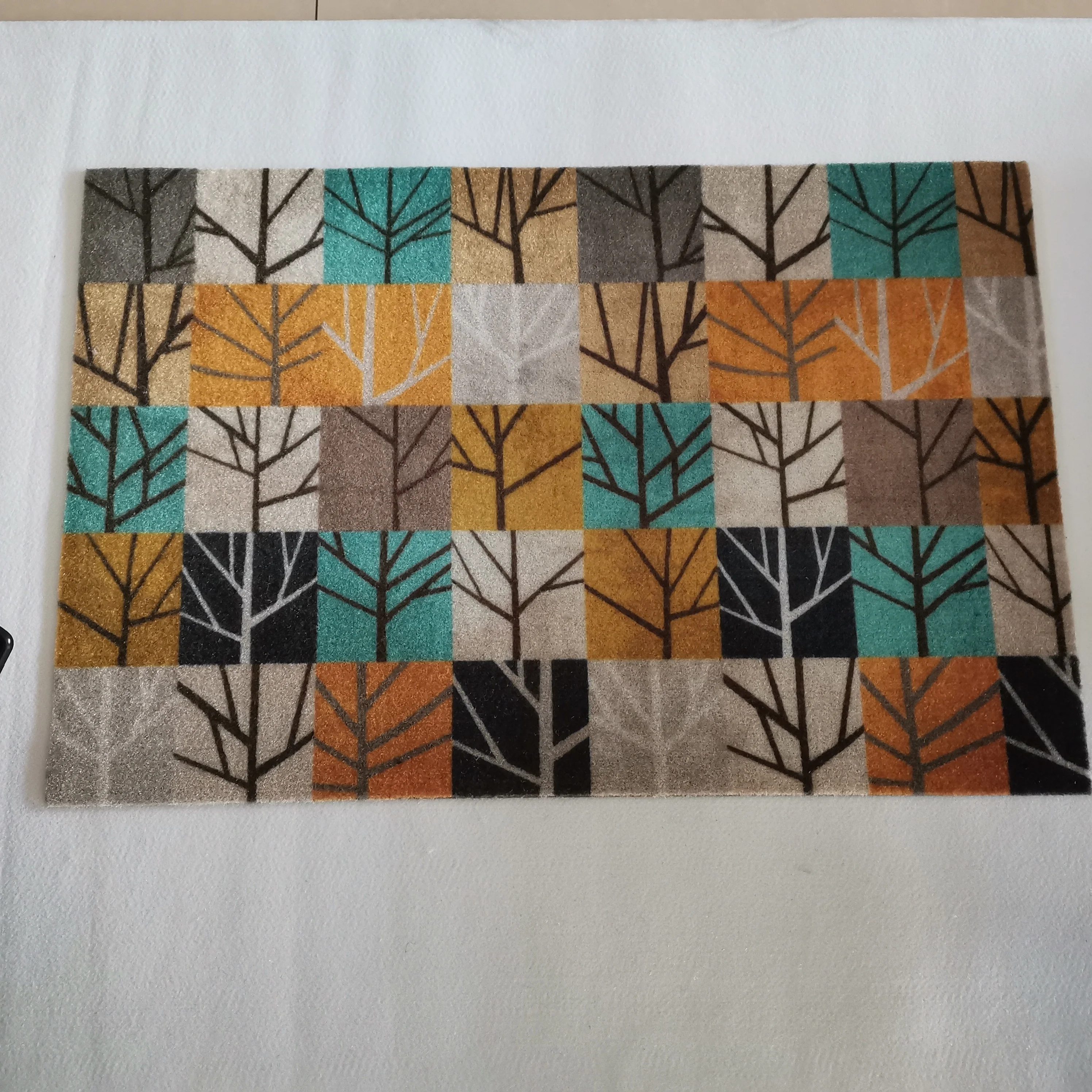 High quality low price 3d plain logo door custom print mat