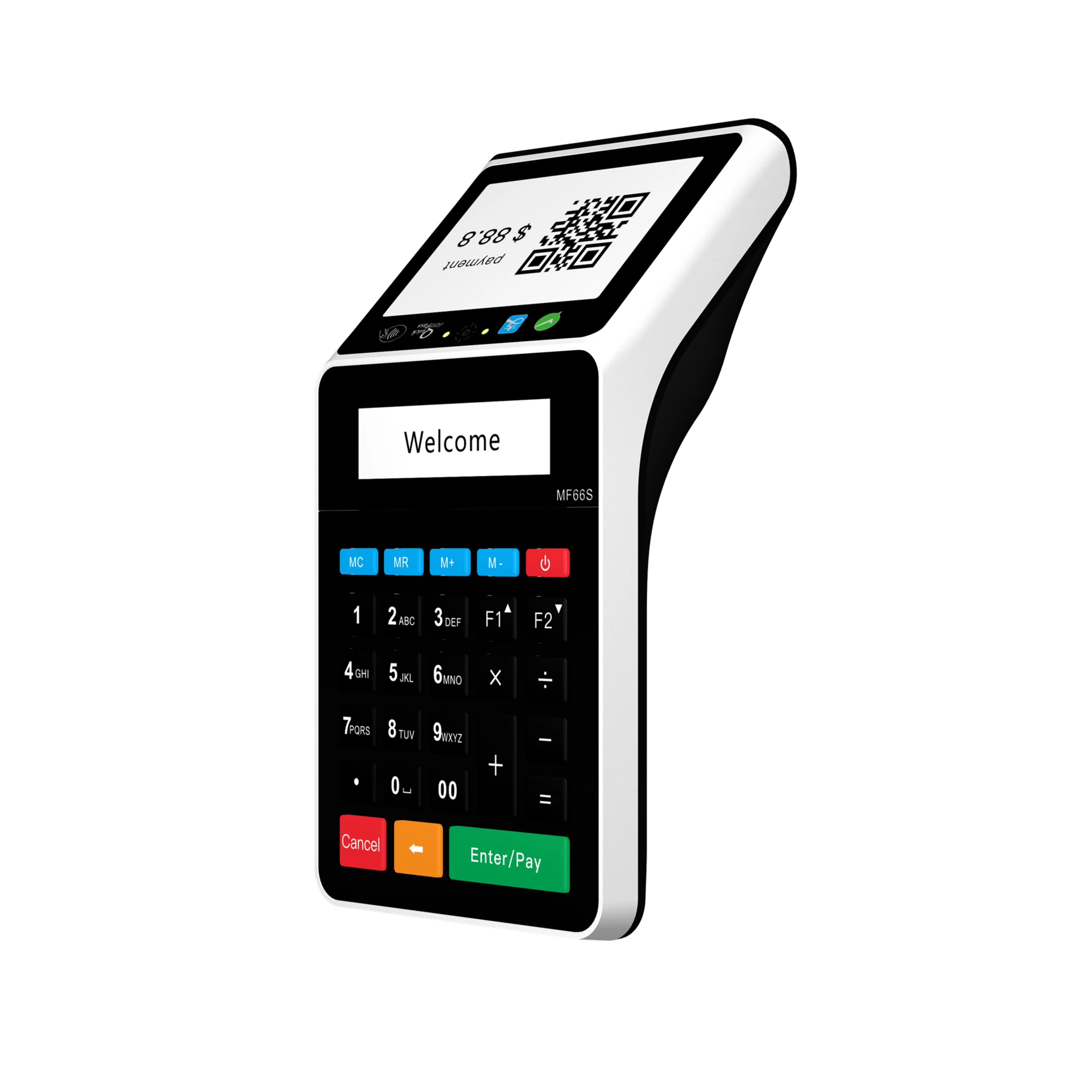 Dynamic QR code displaying GPRS & WIFI Mini Cash Register EMV Payment Terminal