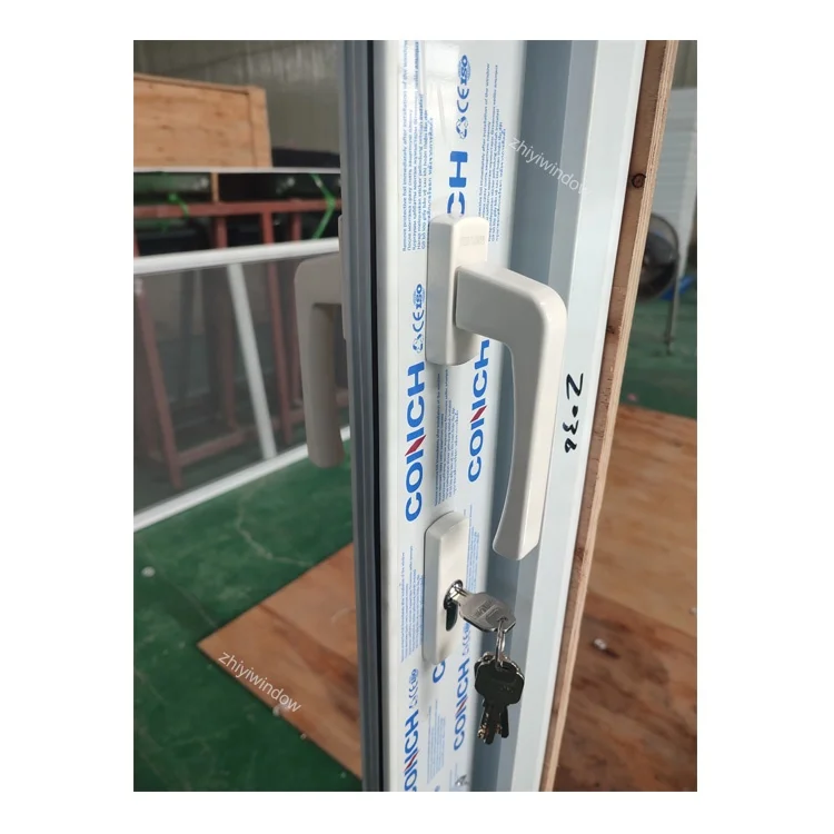 Beautiful UPVC Front Door Hurricane Impact Sliding Doors With High Quality Lock System