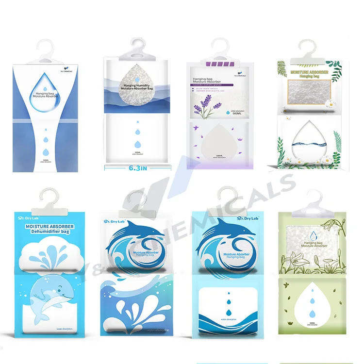 Hanging wardrobe dehumidify bag Moistureproof dehumidifier Desiccant Bag