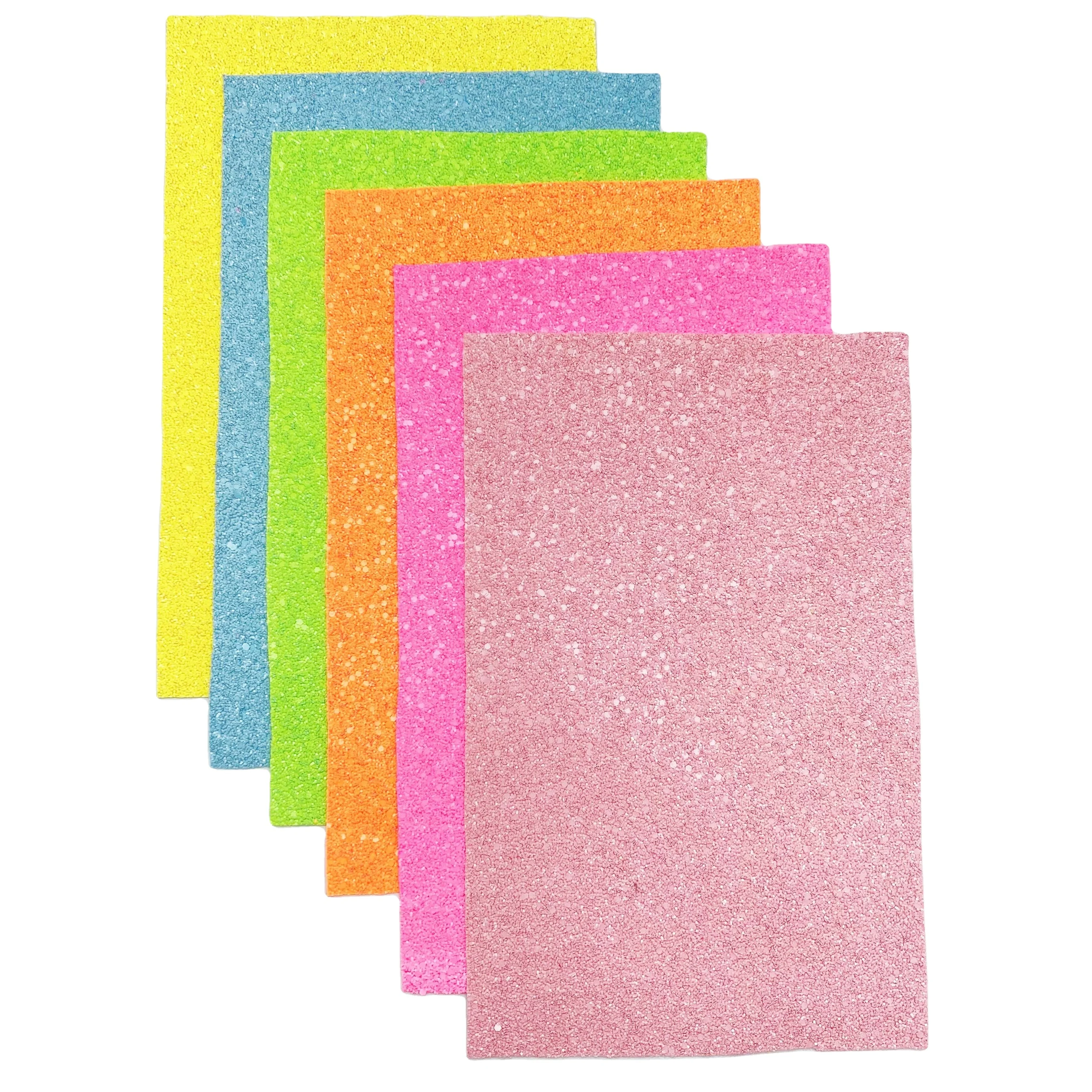 
 Объемные бриллиантовые блестящие тканевые листы из искусственной кожи, Размер A4 8 '* 12'  