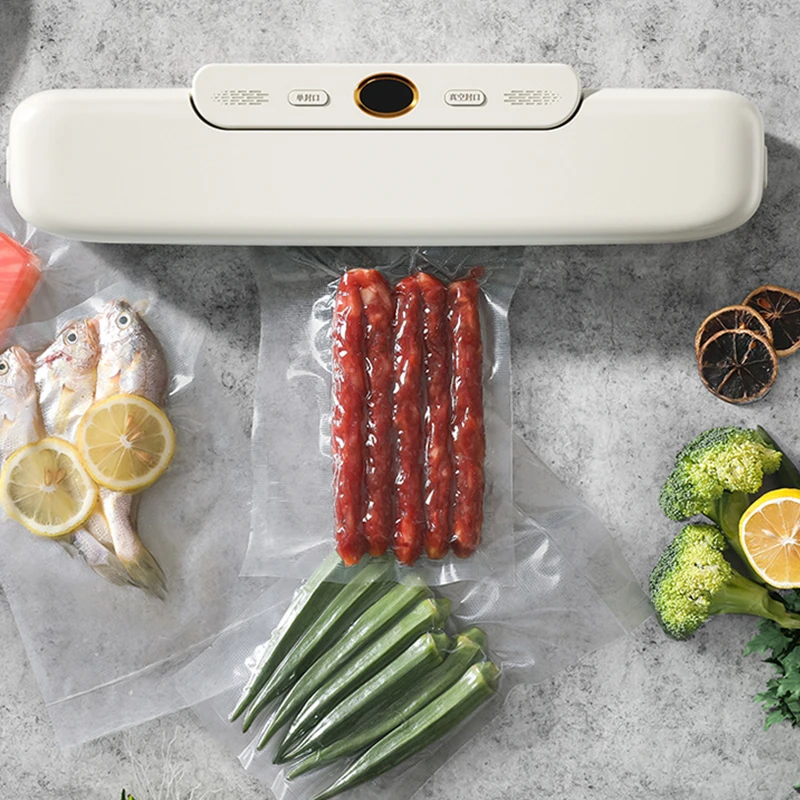 Custom High Quality Automatic Portable Automatic Food Vacuum Sealer machine For Household food packing storage