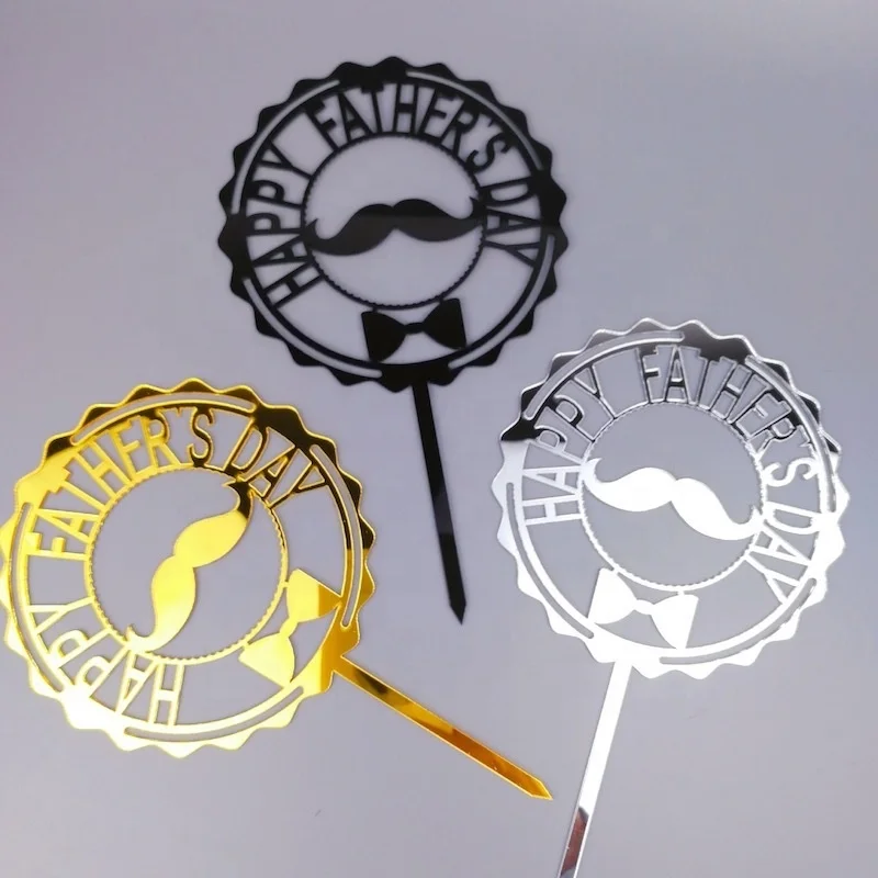 Birthday cake topper acrylic cake topper for dad fathers day cake topper