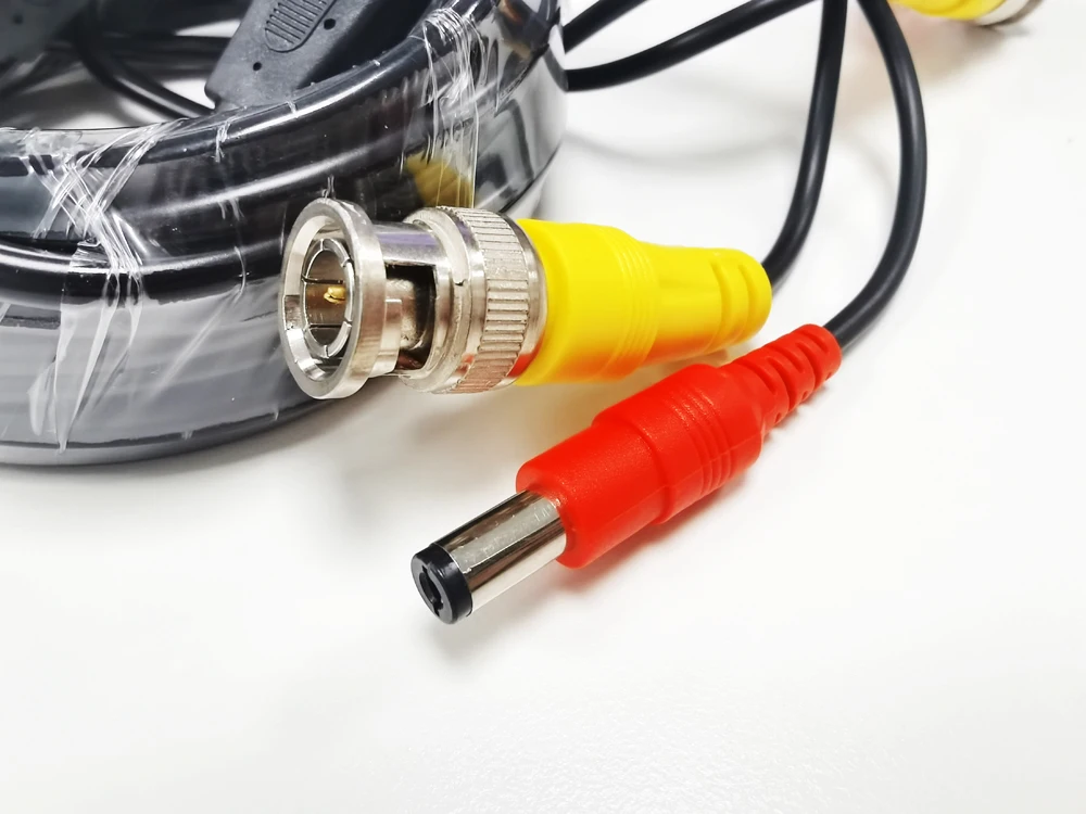 ALL Copper BNC + DC 2in1 Surveillance CCTV CAMERA Cables Video+Power HD AHD Security Wire Extended Line