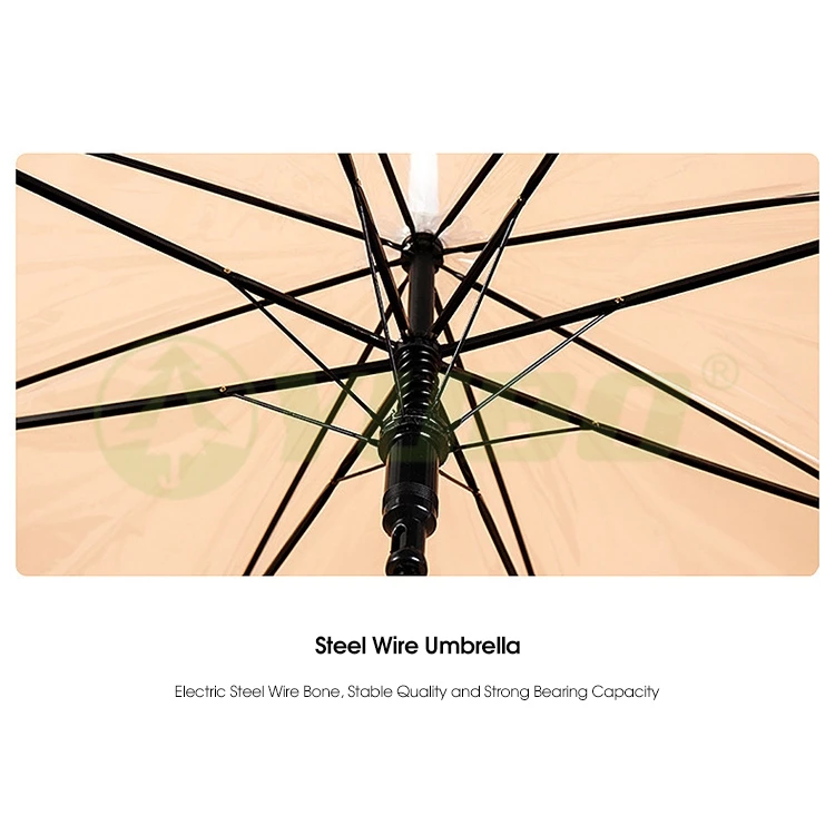 Promotion Custom Outdoor Fully Automatic Open Clear Transparent Umbrella