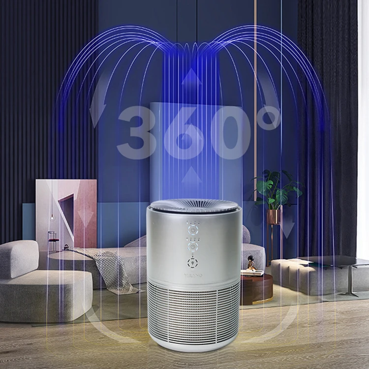 New Arrival Office Hotel Bedroom Three In One Hepa Filter Desktop Air Purifier