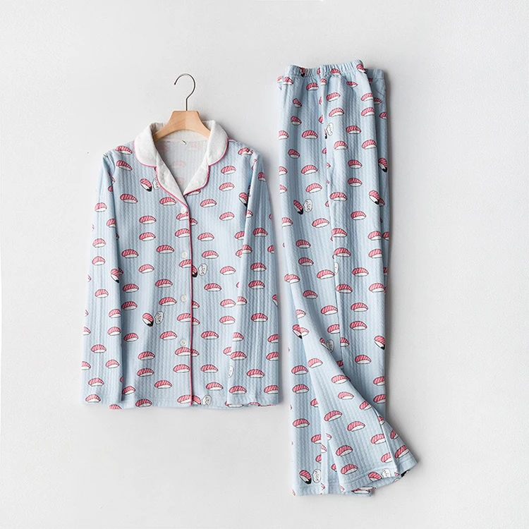China suppliers women christmas sleepwear long sleeve pajama