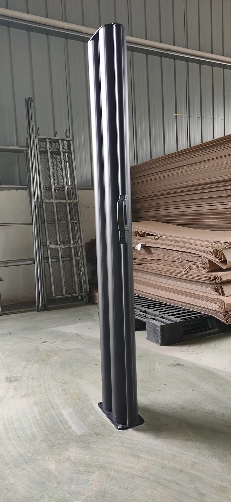 double two side aluminum metal wall shade awning