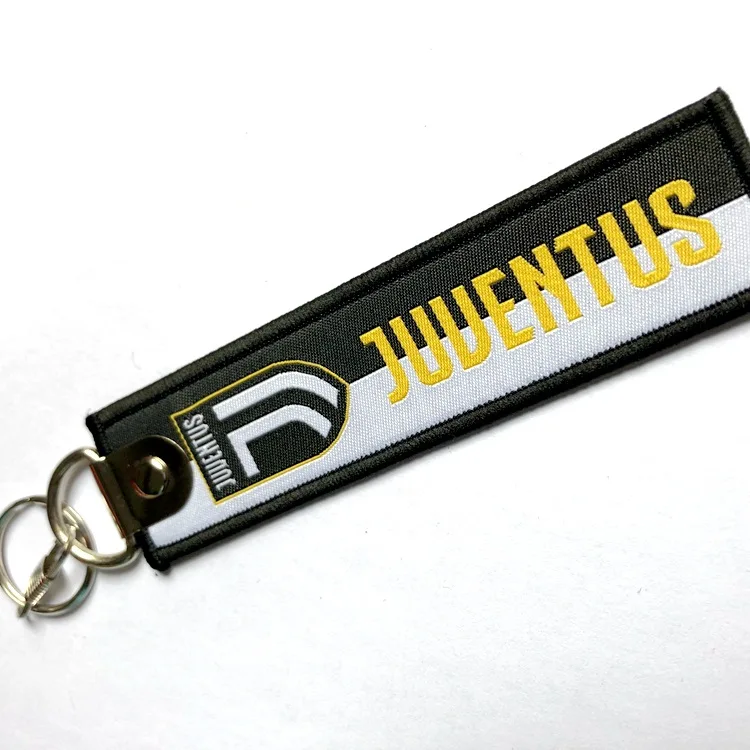Custom Double Sides Various Football Club Team Woven Keychain