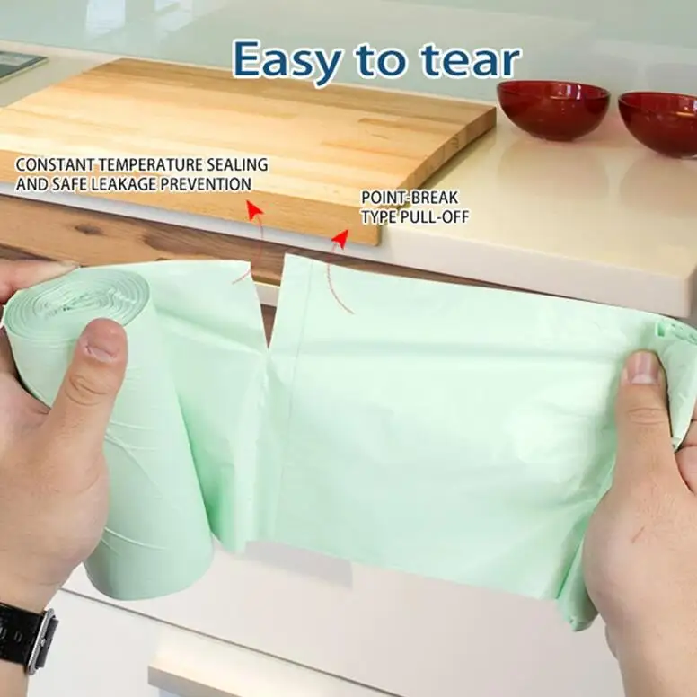 Wholesale Compostable Pla Corn Starch Supermarket Plastic Tshirt Food Packaging Vest Grocery Bag On Roll