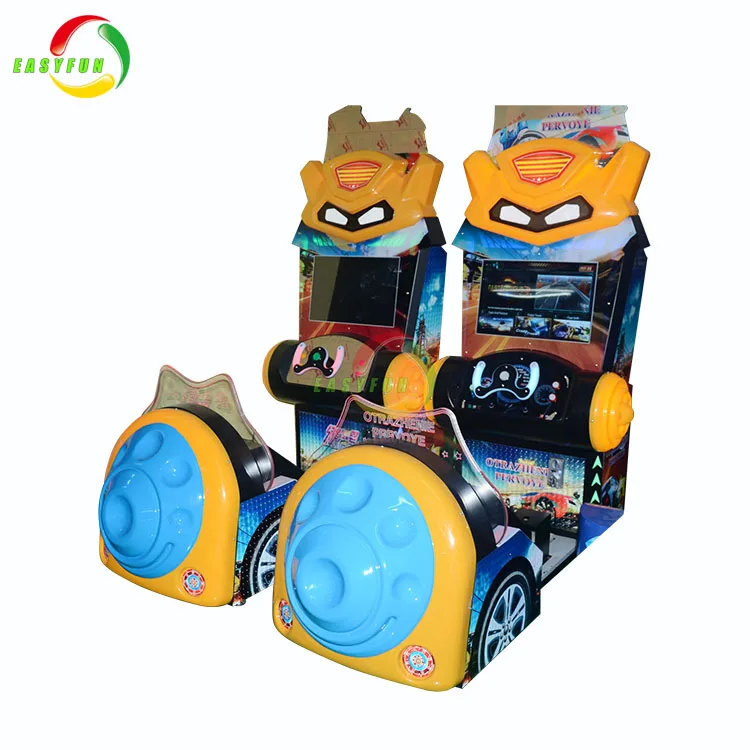 EASYFUN factory coin operated 22 lcd Kids simulator car racing game machine for indoor park