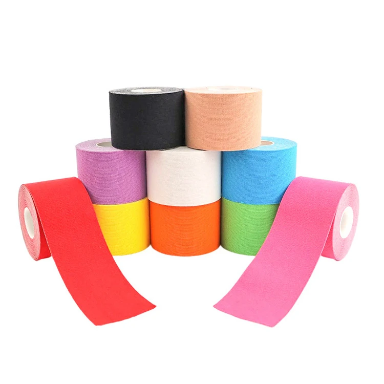 MKAS Calisthenics Water-Resistant Elastic Cotton Muscle Sports Kinesiology K Tape for Athletes 5cmx5m Kinesiology Tape