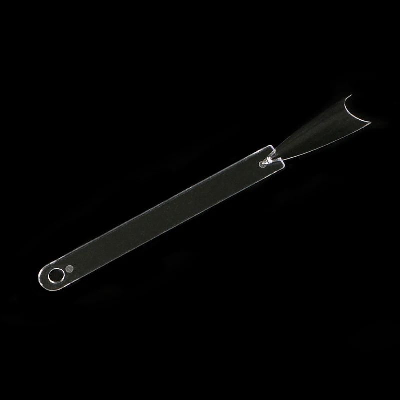 OEM/ODM 50 Tips Fan Shape Plastic Nail Color Display Tips Polish Board Display Practice Sticks with Metal Split Ring Holder