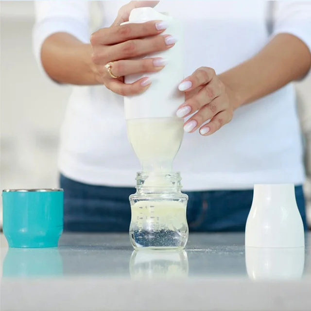 Hot Sales Protein Powder Container Pattern 100% Eco-friendly Portable Baby Bottle Warmer Print Support No Handle Everyday White