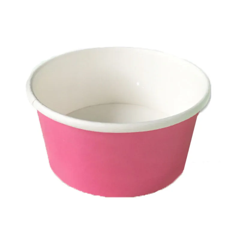 Disposable Ice Cream Yogurt Soup Container Paper Cup with Lid Covers
