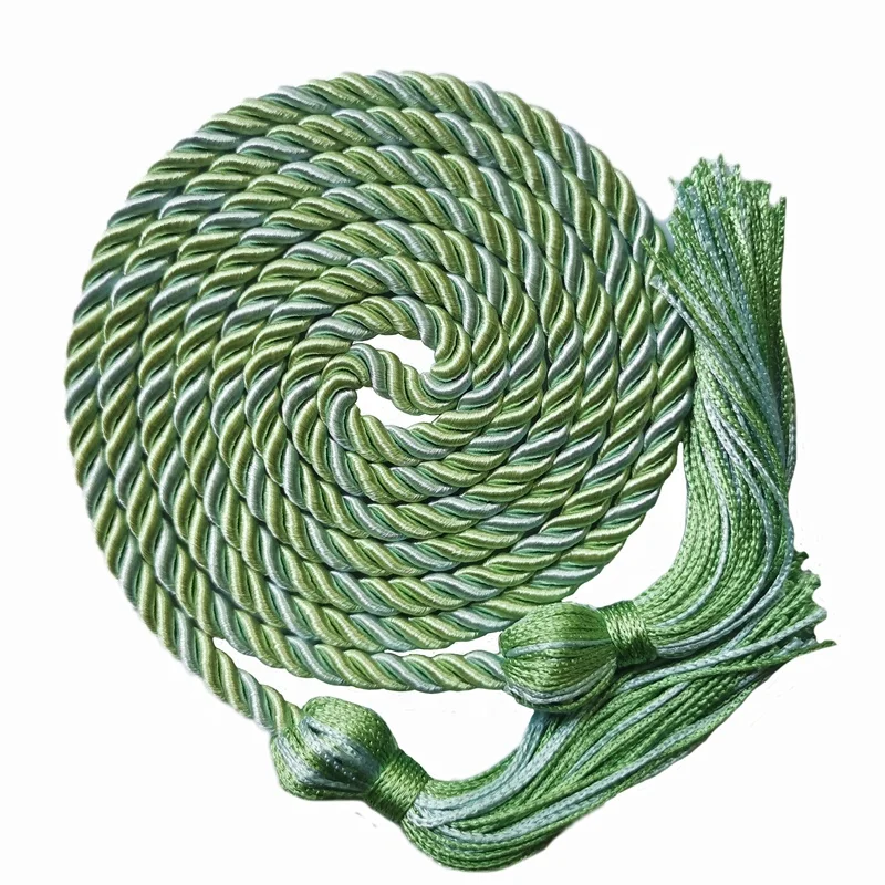 Светло-зеленый/светло-голубой двухцветный плетеный шнур для окончания учебного заведения шнур для honor шнуры для окончания учебного заведения