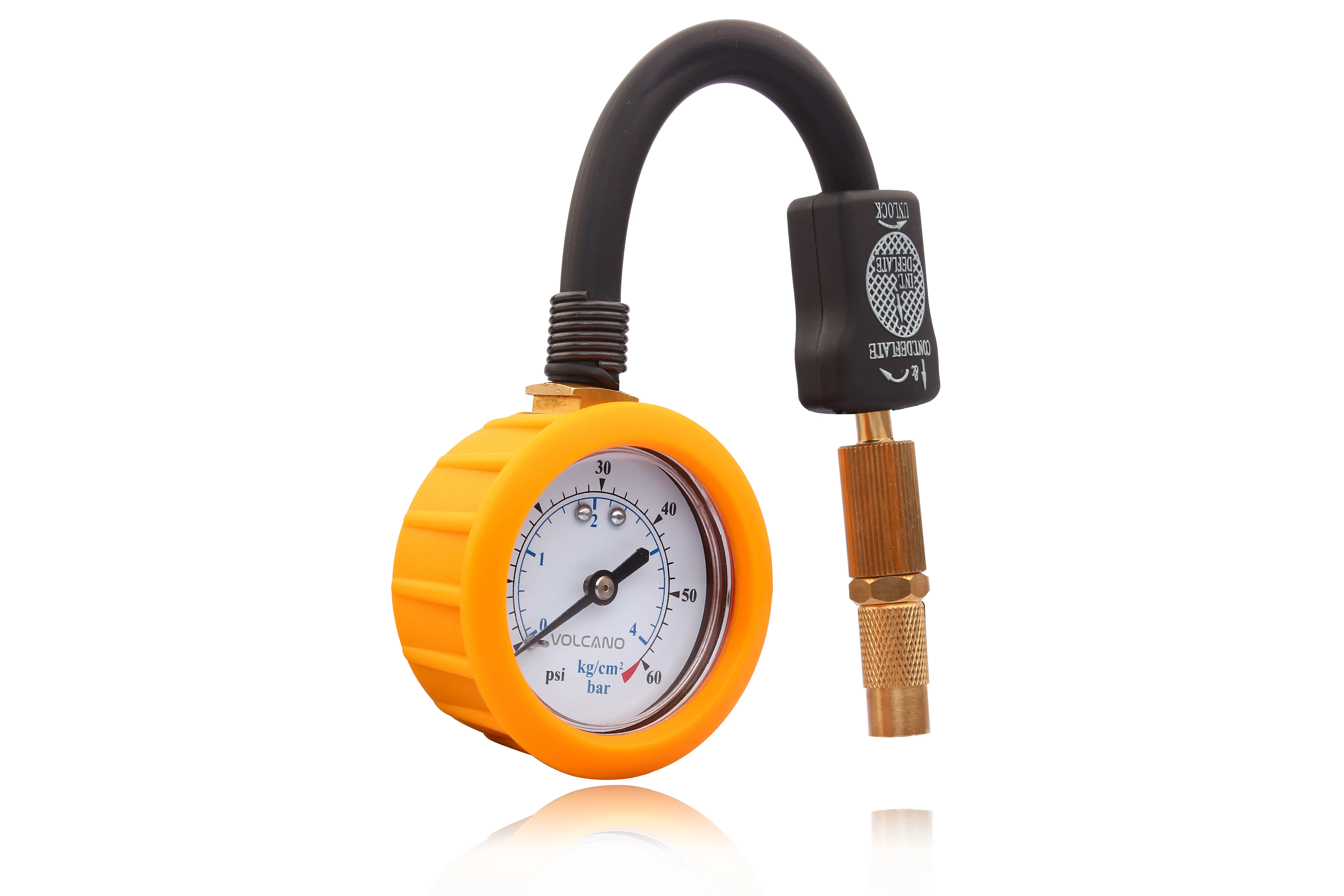 Volcano 2.0' 0-60PSI Tire Pressure Gauge with Deflator TG09 car tyre gauge