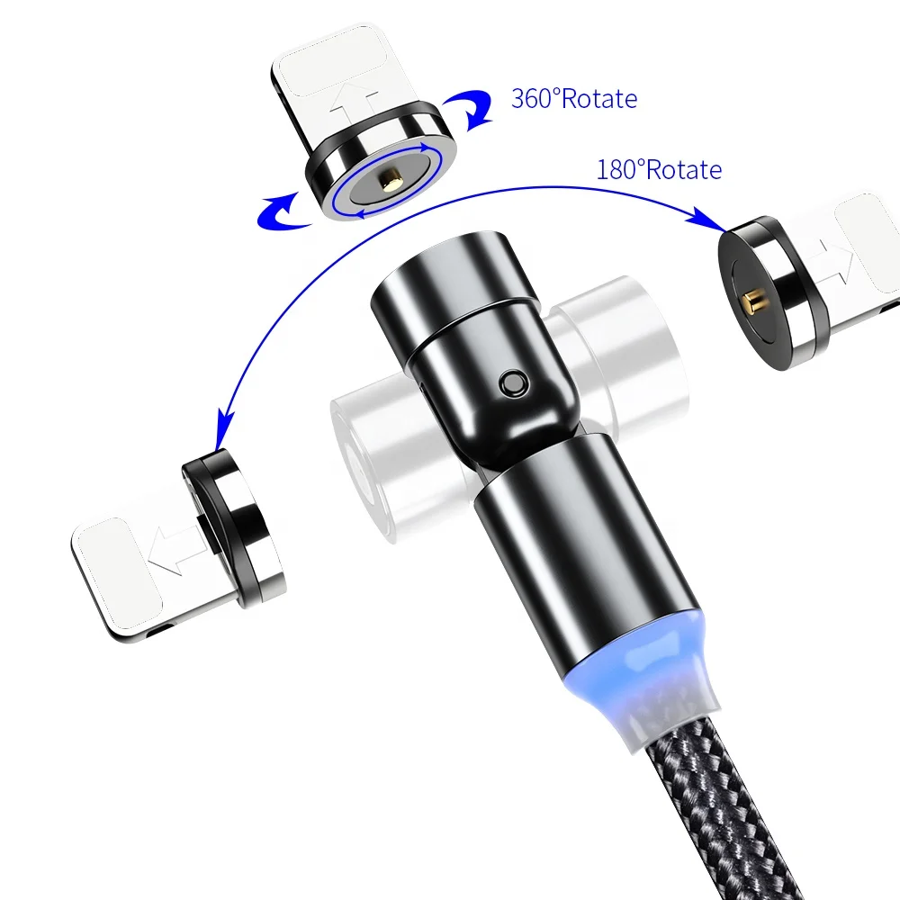 WIK-YT 540 нейлон магнит зарядка через USB Магнитный зарядный кабель