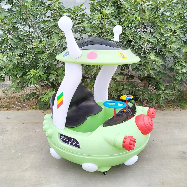 New Design Cute UFO shape electric remote controller start kids fairground riding UFO bumper car games for business