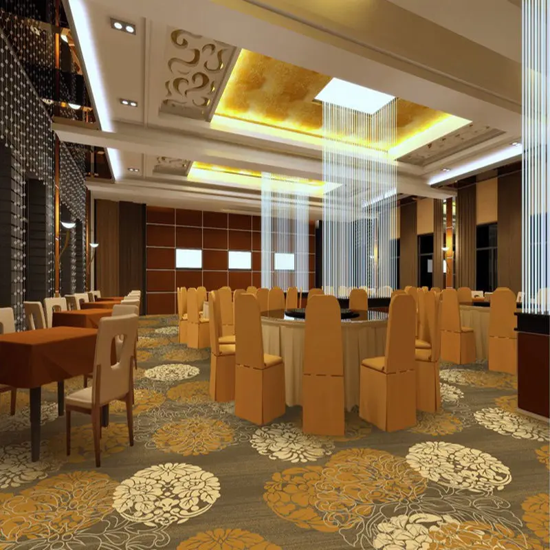 Banquet Hall Axminster Carpet For Hotel Living Room Wool Carpet Custom Carpet