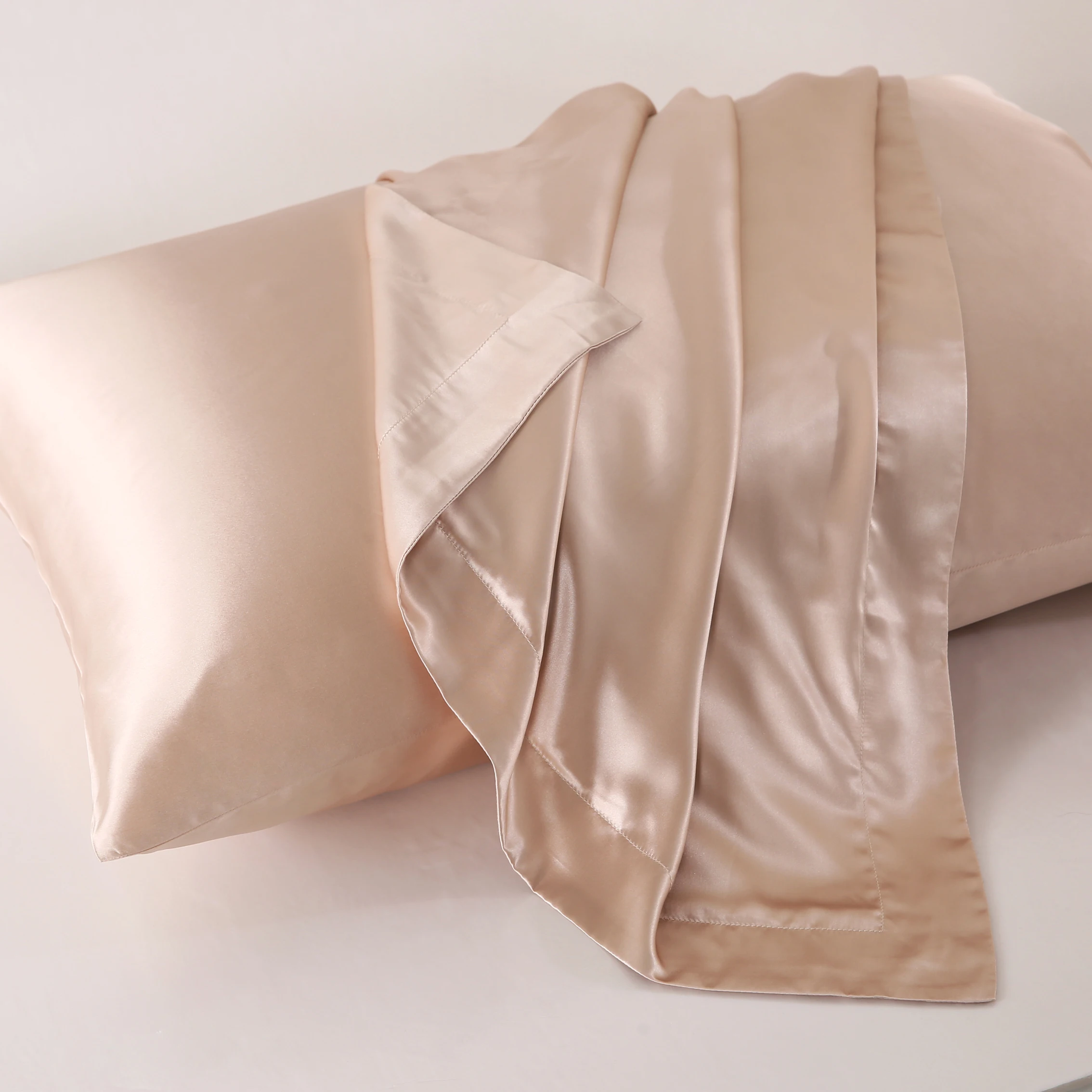 Zipper And Envelope Natural Mulberry Silk Pillowcase Pillow Cover 100% Pure Satin Silk Pillow case